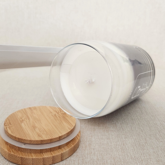 DW Home Earl Grey Tea Scented Candle in Reusable Glass Cup w/ Metal Straw - Picture 6 of 7